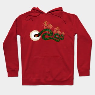 Snake and flowers 1 Hoodie